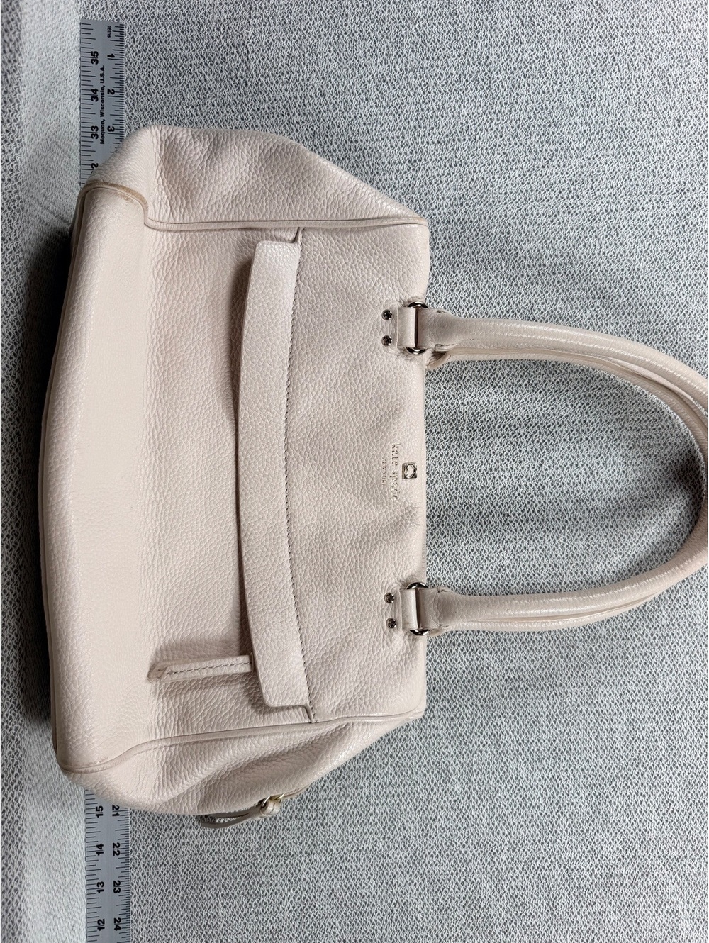 Kate Spade New York Cream Leather Shoulder Bag